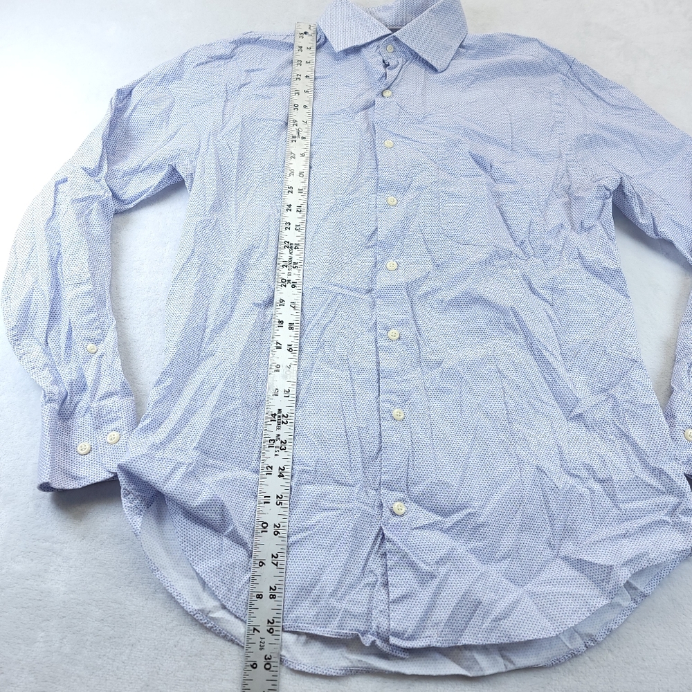 Peter Millar Blue Pattern M Button Down Dress Shi… - image 2